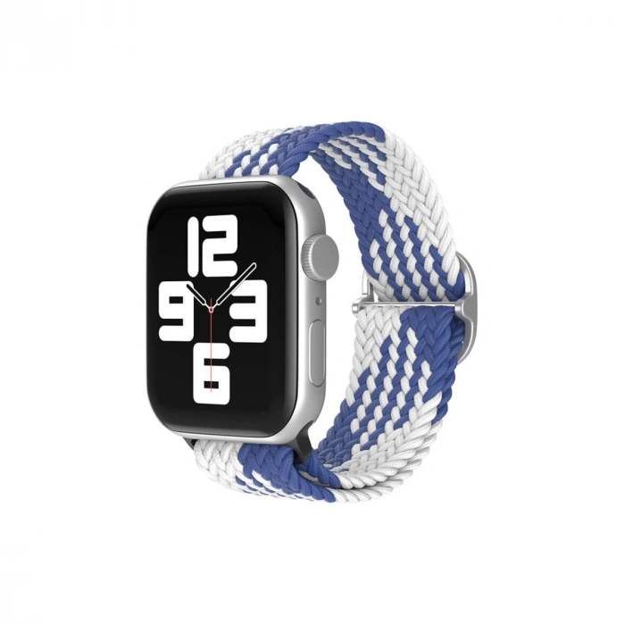 Apple Watch 38mm  Kordon - Mavi-beyaz