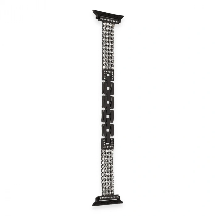 Apple Watch 38mm Live Taşlı Kordon - Siyah