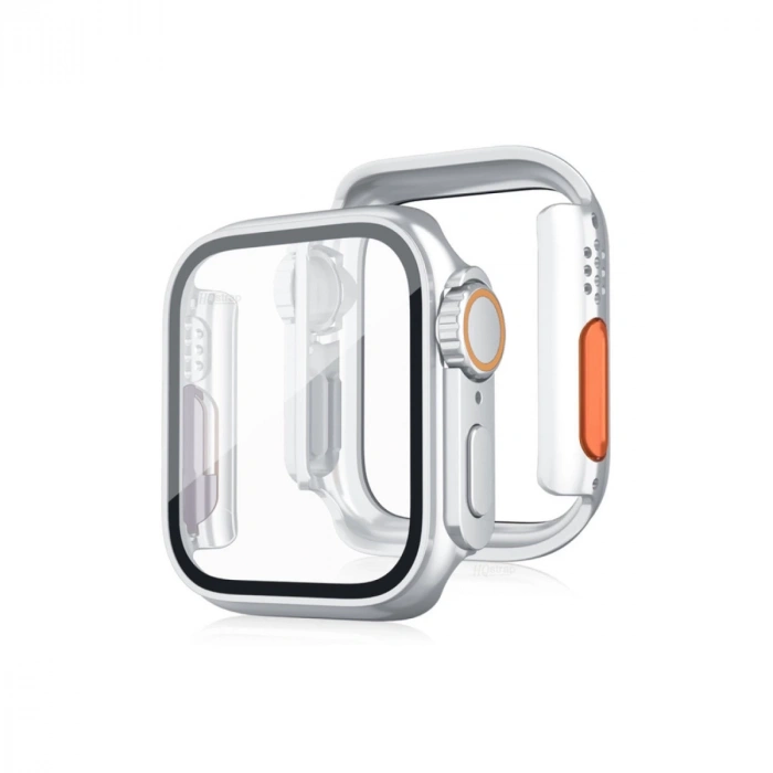 Apple Watch 40mm Watch 49mm Kasa Dönüştürücü Ve Ekran Koruyucu - Çöl Titanyum