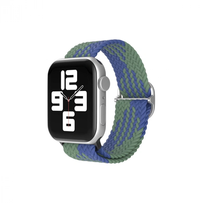 Apple Watch 42mm  Kordon - Yeşil-lacivert