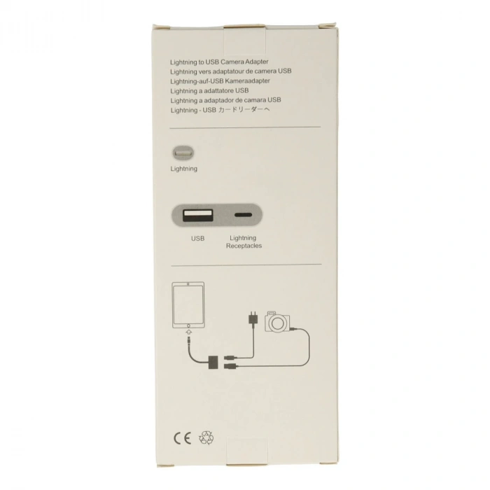 Apr22 Iphone Otg 2in1 - Beyaz