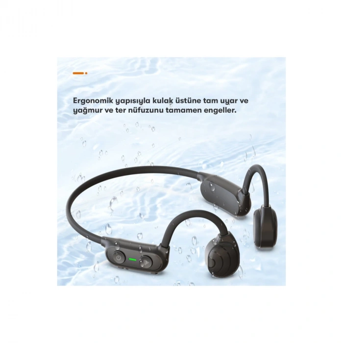As10 Plus Suya Dayanıklı Bluetooth Kulaklık - Siyah