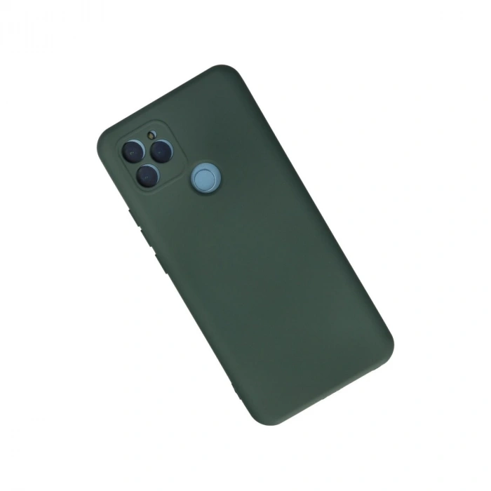 General Mobile Gm 21 Kılıf Nano İçi Kadife Silikon - Koyu Yeşil