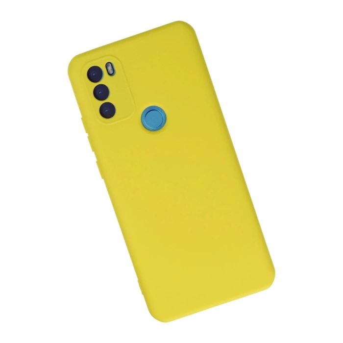 General Mobile Gm 21 Plus Kılıf Nano İçi Kadife Silikon - Sarı