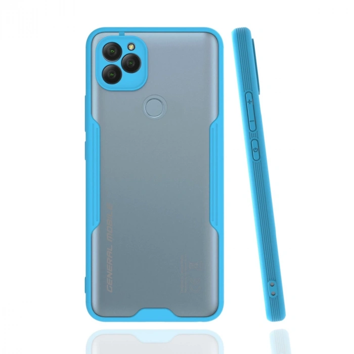 General Mobile Gm 22 Kılıf Platin Silikon - Mavi