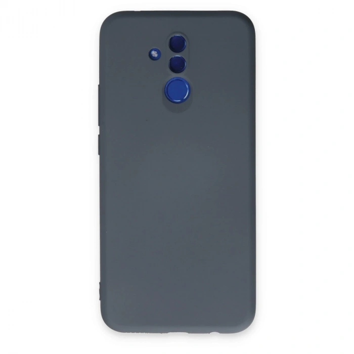 Huawei Mate 20 Lite Kılıf Nano İçi Kadife Silikon - Gri