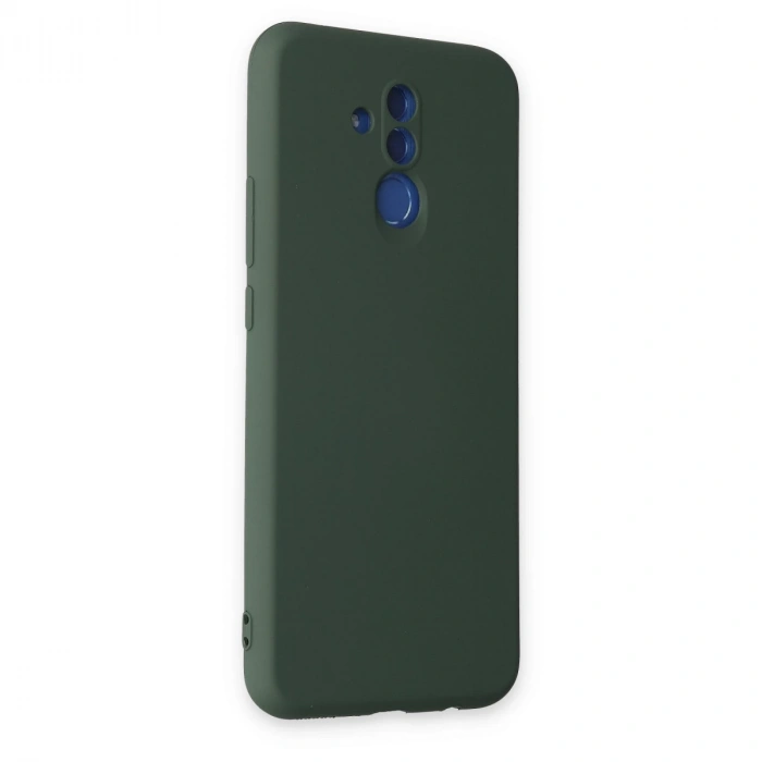 Huawei Mate 20 Lite Kılıf Nano İçi Kadife Silikon - Koyu Yeşil