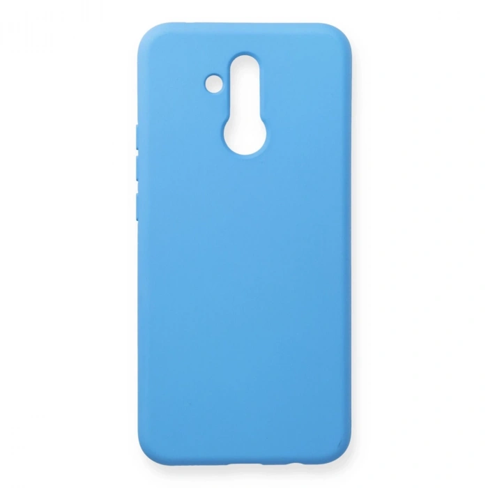 Huawei Mate 20 Lite Kılıf Nano İçi Kadife Silikon - Mavi