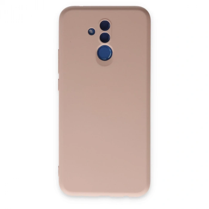 Huawei Mate 20 Lite Kılıf Nano İçi Kadife Silikon - Pudra