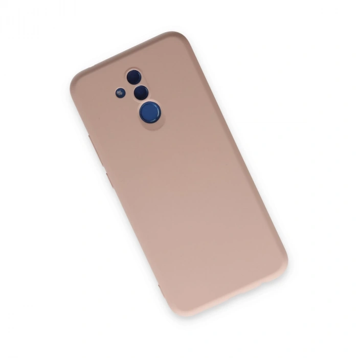 Huawei Mate 20 Lite Kılıf Nano İçi Kadife Silikon - Pudra