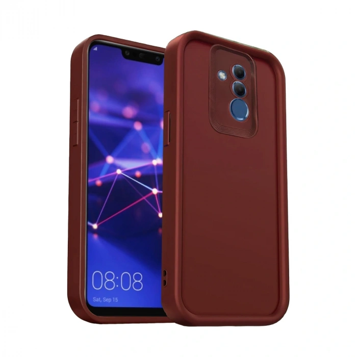 Huawei Mate 20 Lite Kılıf Viera Silikon - Bordo
