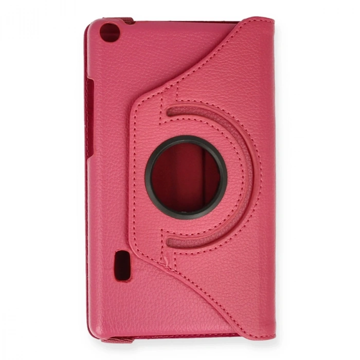 Huawei Mediapad T3 7 Kılıf 360 Tablet Deri Kılıf - Pembe