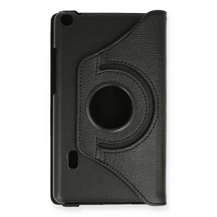 Huawei Mediapad T3 7 Kılıf 360 Tablet Deri Kılıf - Siyah