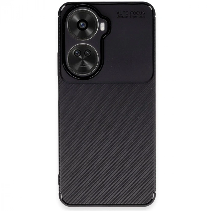 Huawei Nova 12 Se Kılıf Auto Focus Karbon Kapak - Siyah