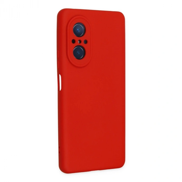 Huawei Nova 9 Se Kılıf Nano İçi Kadife Silikon - Kırmızı