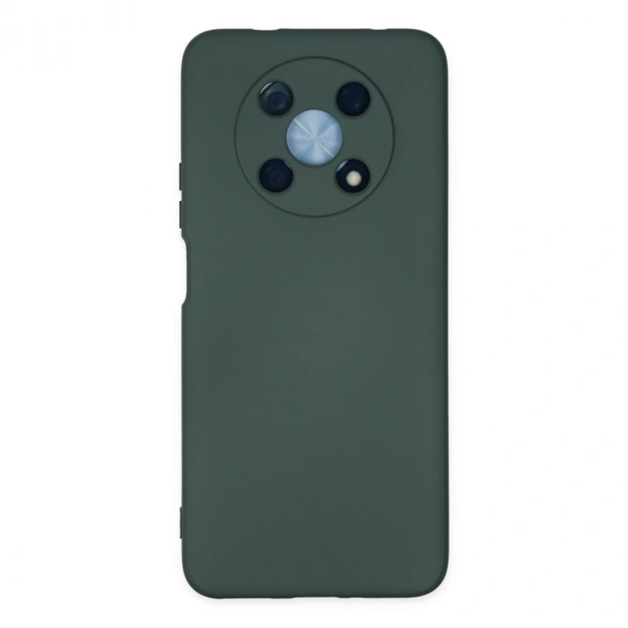 Huawei Nova Y90 Kılıf Nano İçi Kadife Silikon - Koyu Yeşil