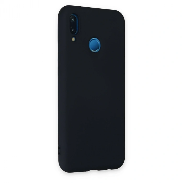 Huawei P20 Lite Kılıf Nano İçi Kadife Silikon - Lacivert