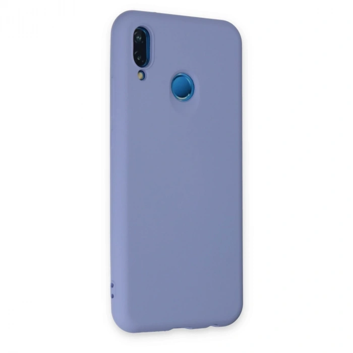 Huawei P20 Lite Kılıf Nano İçi Kadife Silikon - Lila