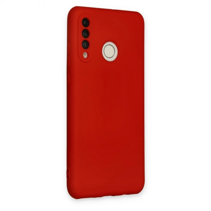 Huawei P30 Lite Kılıf Nano İçi Kadife Silikon - Kırmızı