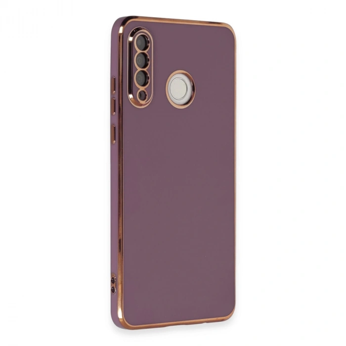 Huawei P30 Lite Kılıf Volet Silikon - Mor