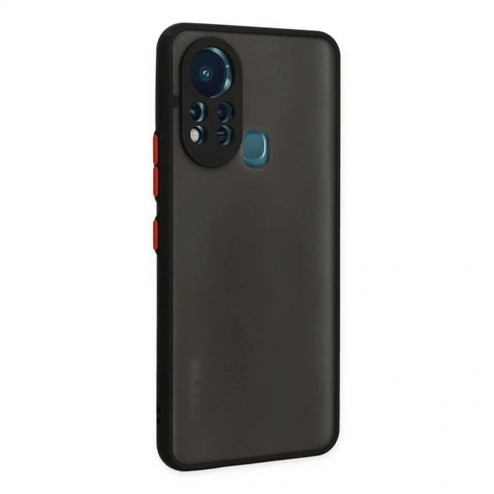 İnfinix Hot 11s Kılıf Montreal Silikon Kapak - Siyah