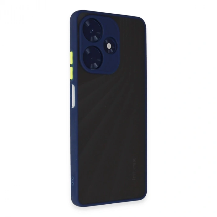 İnfinix Hot 30 4g Kılıf Montreal Silikon Kapak - Lacivert