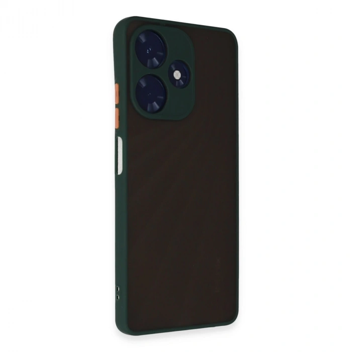 İnfinix Hot 30 4g Kılıf Montreal Silikon Kapak - Yeşil