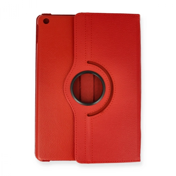 İpad 10.2 (7.nesil) Kılıf 360 Tablet Deri Kılıf - Kırmızı