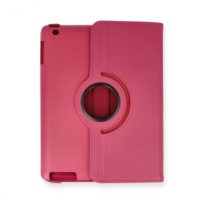 İpad 4 9.7 Kılıf 360 Tablet Deri Kılıf - Pembe