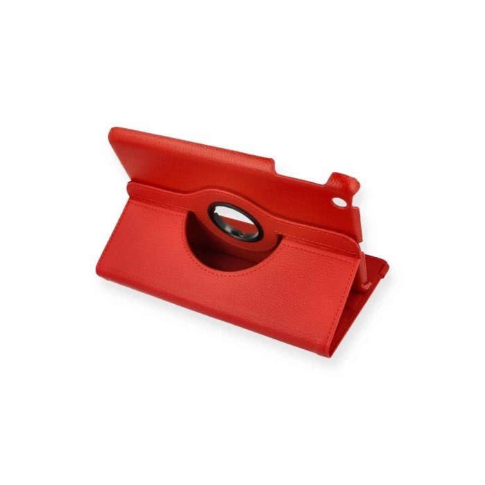 İpad Mini 1 Kılıf 360 Tablet Deri Kılıf - Kırmızı