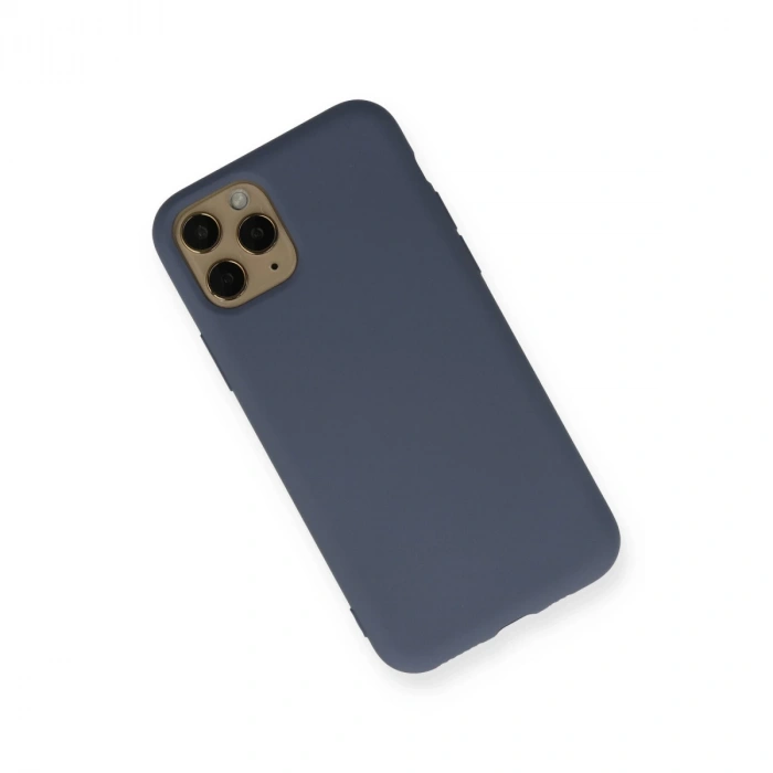 İphone 11 Pro Kılıf Nano İçi Kadife Silikon - Gri