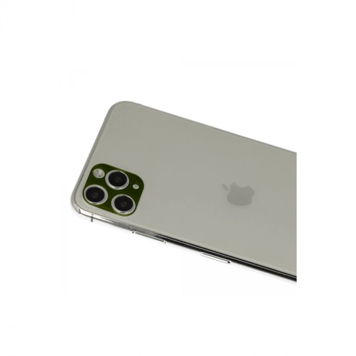 İphone 11 Pro Max Rainbow Kamera Lens Koruma Cam - Yeşil