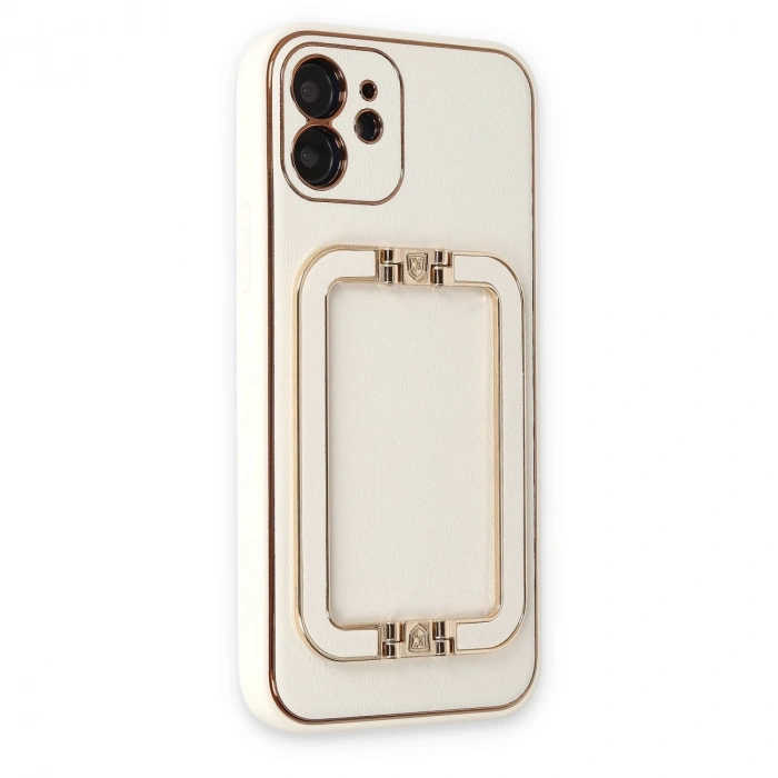 İphone 12 Kılıf Coco Elit Kapak - Beyaz