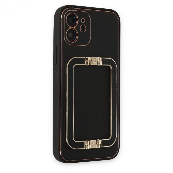 İphone 12 Kılıf Coco Elit Kapak - Siyah