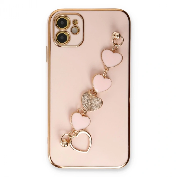 İphone 12 Kılıf Esila Silikon - Pudra