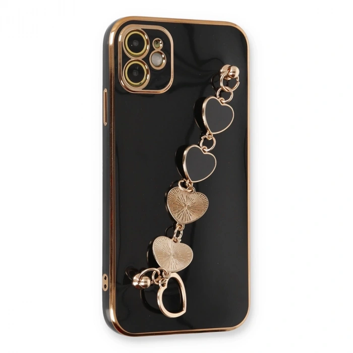 İphone 12 Kılıf Esila Silikon - Siyah