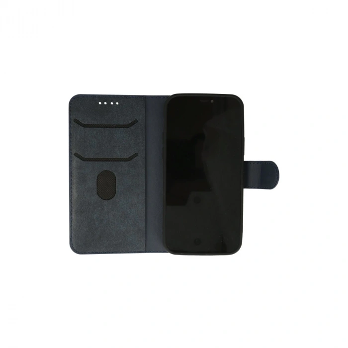 İphone 12 Kılıf Trend S Plus Kapaklı Kılıf - Lacivert