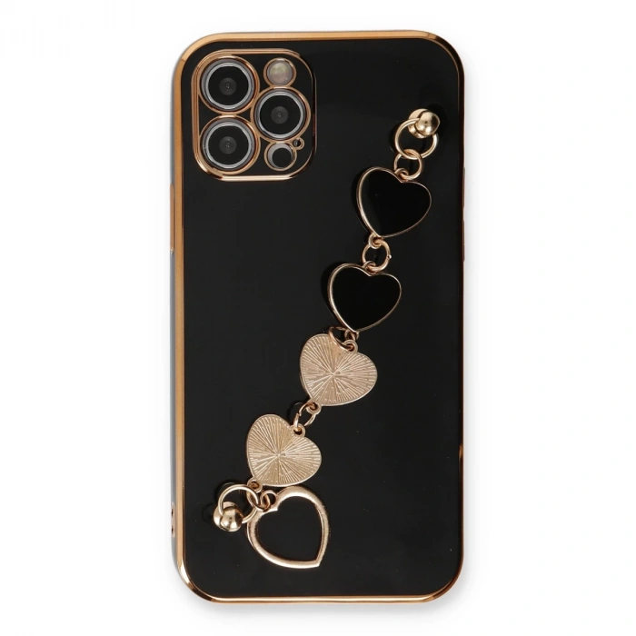 İphone 12 Pro Kılıf Esila Silikon - Siyah