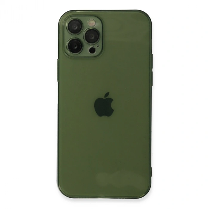İphone 12 Pro Kılıf Fly Lens Silikon - Yeşil
