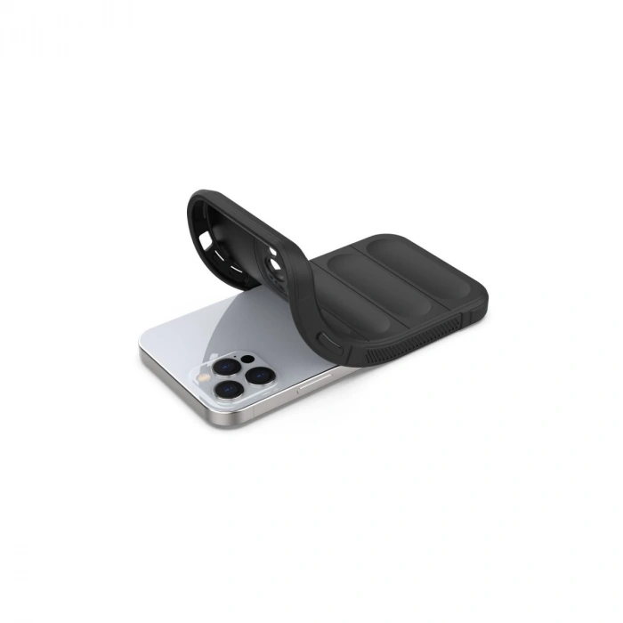 İphone 12 Pro Kılıf Optimum Silikon - Siyah