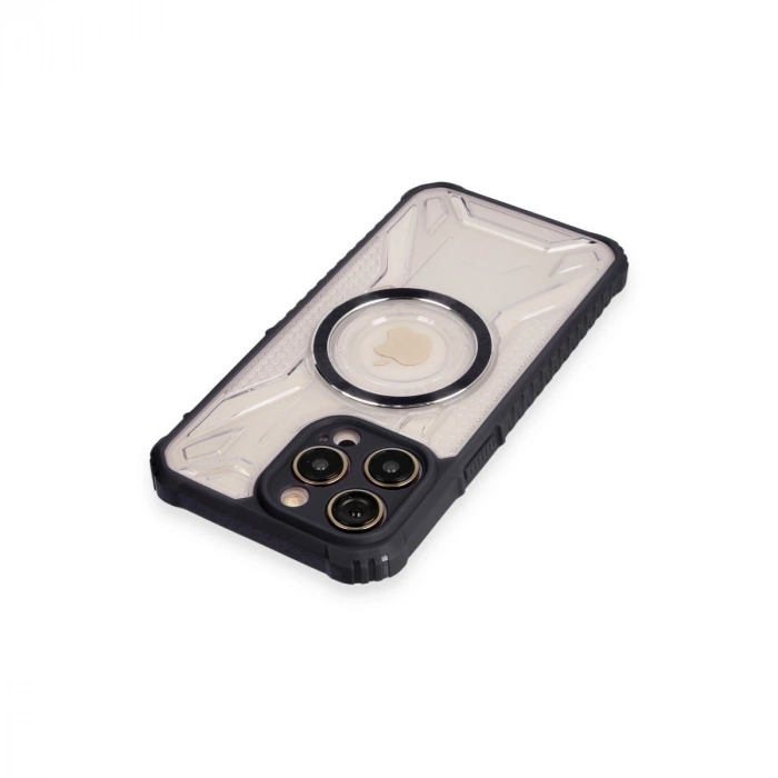 İphone 12 Pro Kılıf Prag Magneticsafe Kapak - Siyah