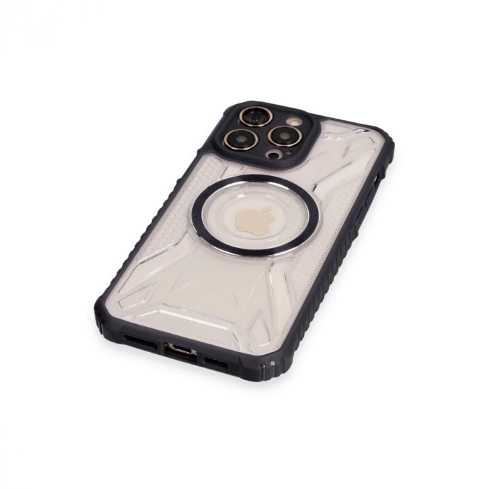 İphone 12 Pro Kılıf Prag Magneticsafe Kapak - Siyah