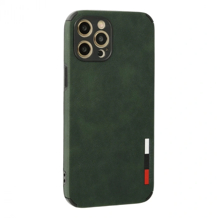 İphone 12 Pro Max Kılıf Loop Deri Silikon - Yeşil