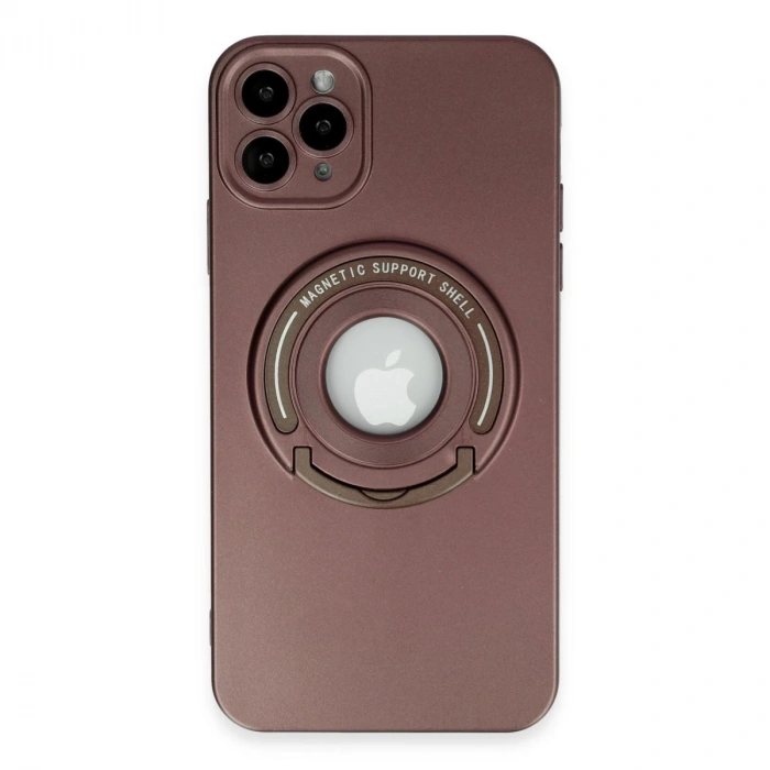 İphone 12 Pro Max Kılıf Lukka Magneticsafe Kapak - Kahverengi