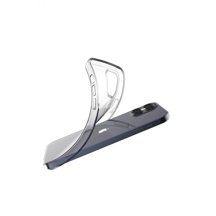 İphone 12 Pro Max Kılıf Lüx Şeffaf Silikon