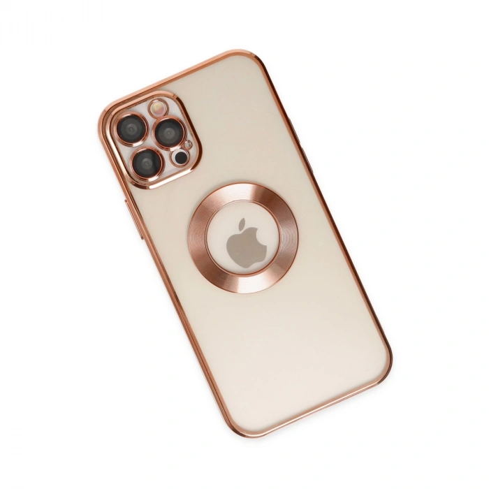İphone 12 Pro Max Kılıf Slot Silikon - Rose Gold