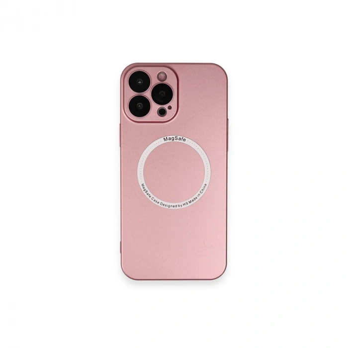İphone 13 Pro Kılıf Jack Magneticsafe Lens Silikon - Rose Gold