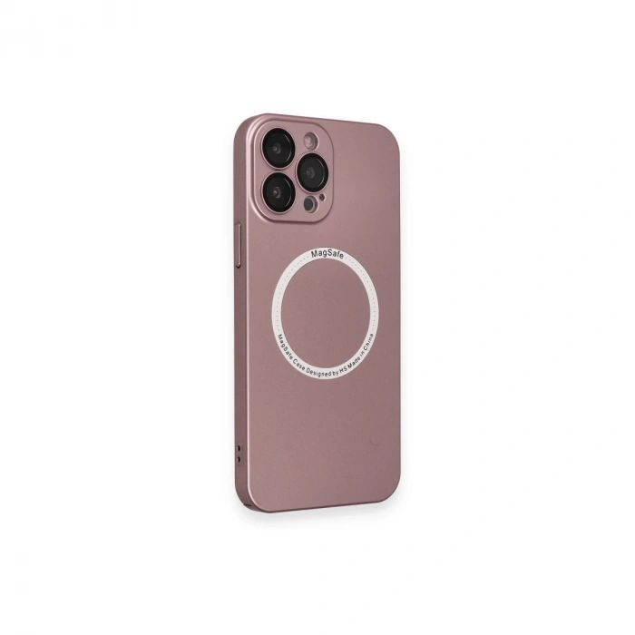 İphone 13 Pro Kılıf Jack Magneticsafe Lens Silikon - Rose Gold