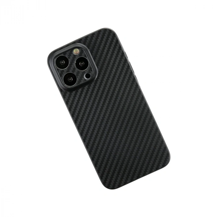 İphone 13 Pro Kılıf Karbon Pp Silikon - Siyah