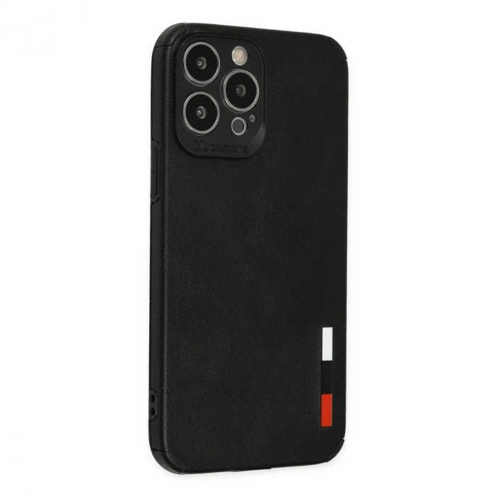 İphone 13 Pro Kılıf Loop Deri Silikon - Siyah